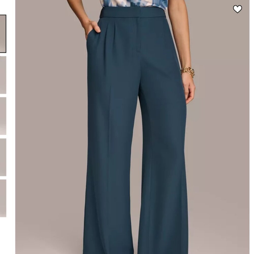 Donna Karan New York Donna Karan Women's Pleated Wide-Leg Pants - Brand New - Picture 6 of 6